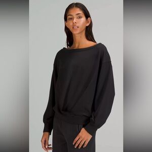 Lululemon off-shoulder ruched sweater